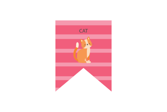Animal Cat Flag Note Paper Svg