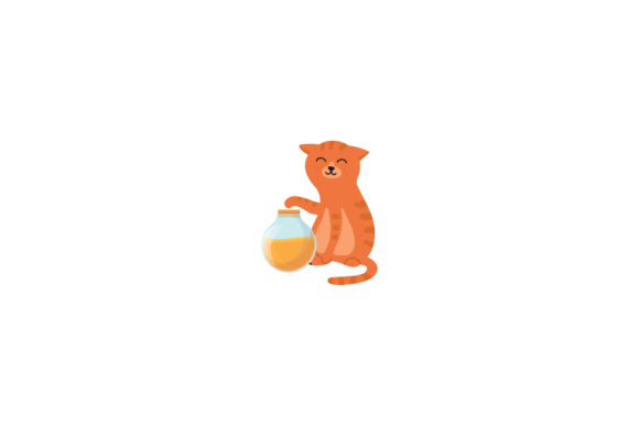 Cat and Honey Jar Svg at Home