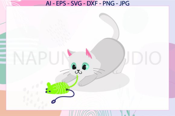 Cat and Mouse Toys Svg