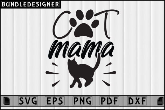 Cat Mama-Cat Lover Design for Shirt Svg