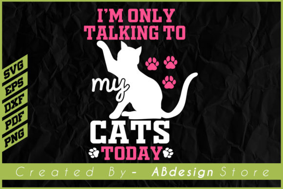 Cat T Shirt, Cat Lover T Shirt Design SVG