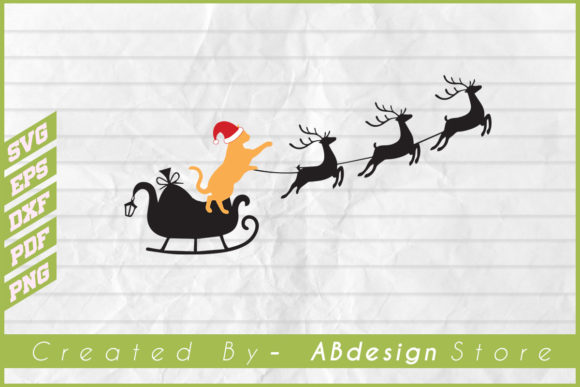 Christmas Cat Lover T Shirt Design Svg