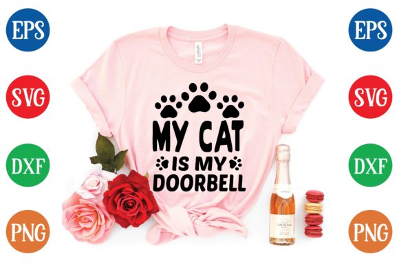 My Cat is My Doorbell Svg