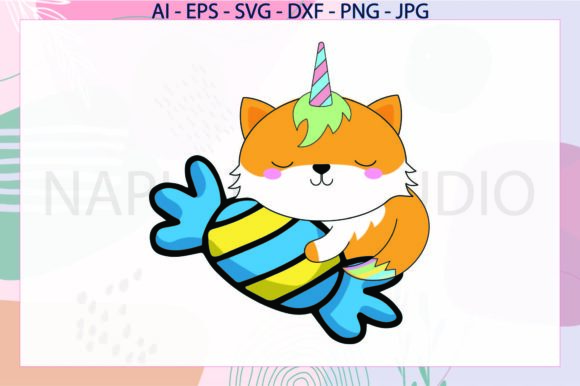 Unicorn Cat Orange S eep Gift Svg
